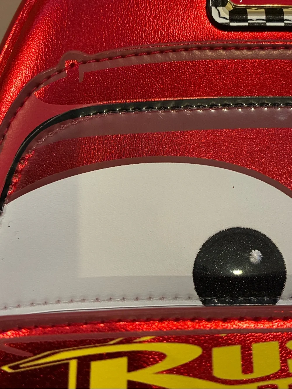 New Loungefly Disney Pixar Cars Metallic Lightning McQueen Cosplay Mini Backpack